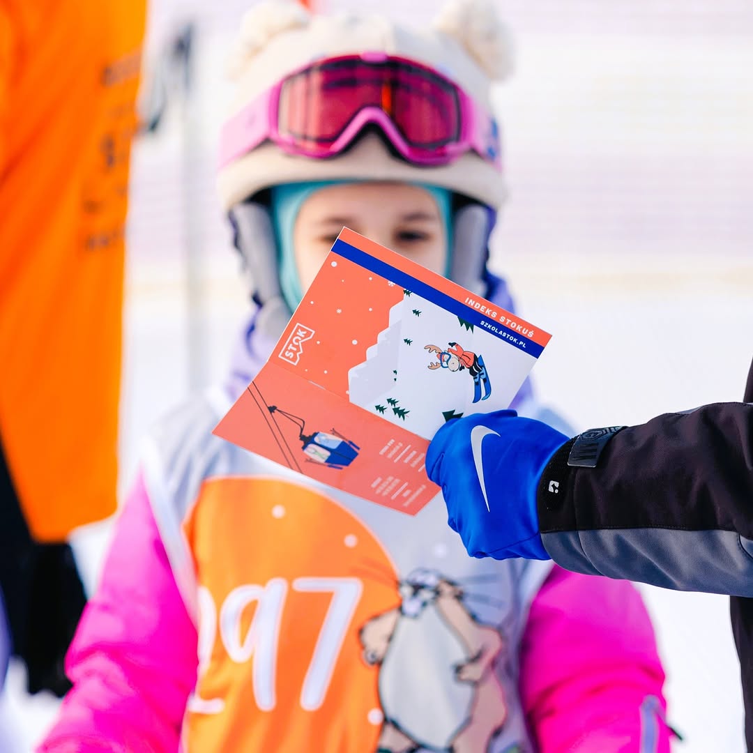 Photo by Szkoła Stok on October 28, 2025. May be an image of snowboarding, ski, ski slope and text.