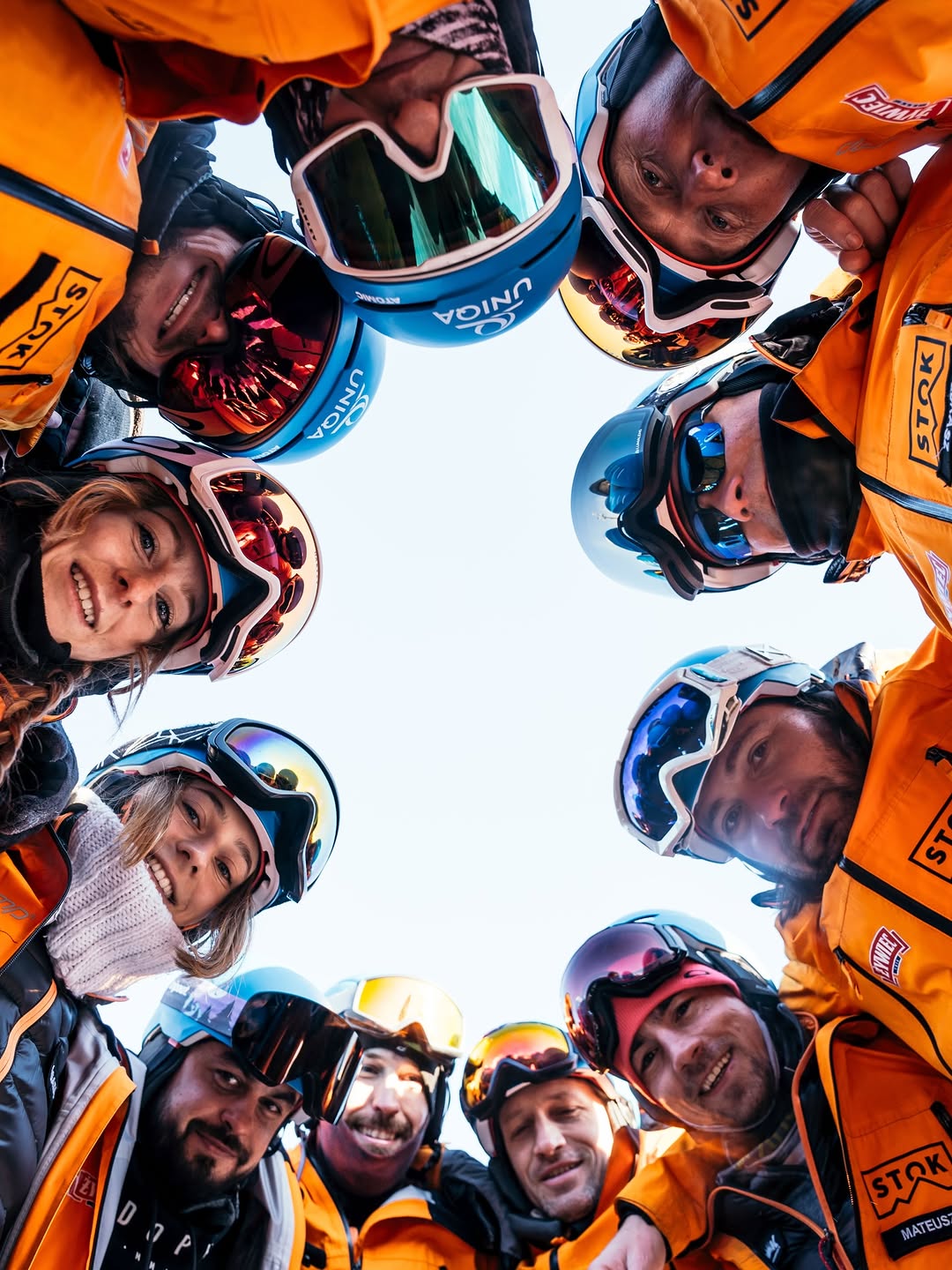 Photo by Szkoła Stok on December 23, 2025. May be an image of snowboarding, glasses, ski, helmet, snowsuit, ski slope and text.